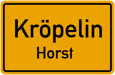 Straßenverzeichnis Kröpelin Horst