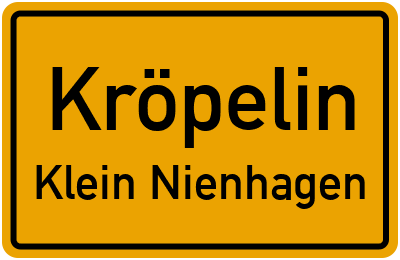 Straßenverzeichnis Kröpelin Klein Nienhagen