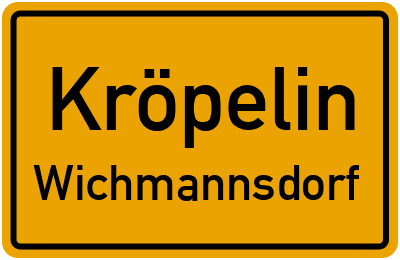 Straßenverzeichnis Kröpelin Wichmannsdorf