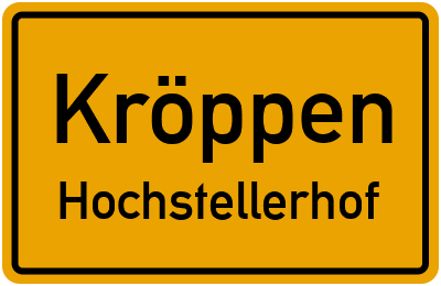 Straßenverzeichnis Kröppen Hochstellerhof