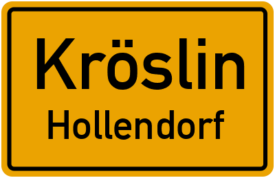 Straßenverzeichnis Kröslin Hollendorf