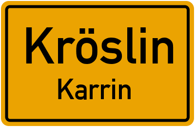 Straßenverzeichnis Kröslin Karrin
