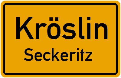 Straßenverzeichnis Kröslin Seckeritz