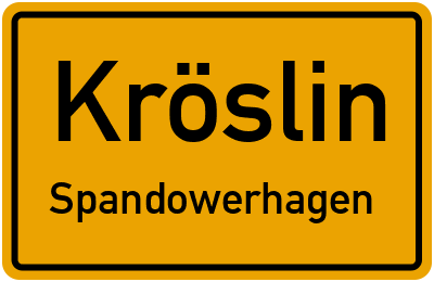 Straßenverzeichnis Kröslin Spandowerhagen