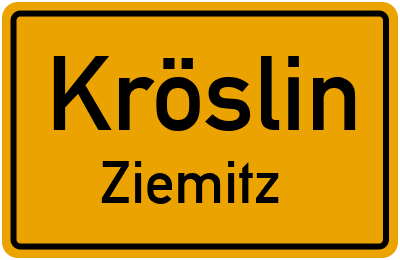 Straßenverzeichnis Kröslin Ziemitz