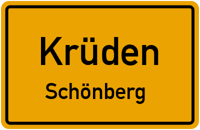 Straßenverzeichnis Krüden Schönberg