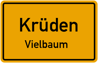 Straßenverzeichnis Krüden Vielbaum