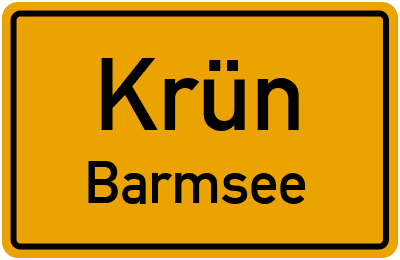 Ortsschild Krün Barmsee