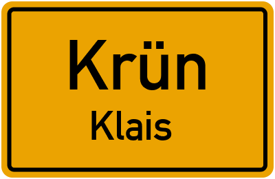 Straßenverzeichnis Krün Klais