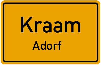 Straßenverzeichnis Kraam Adorf