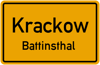 Straßenverzeichnis Krackow Battinsthal