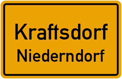 Straßenverzeichnis Kraftsdorf Niederndorf