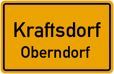 Straßenverzeichnis Kraftsdorf Oberndorf