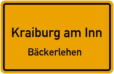 Straßenverzeichnis Kraiburg am Inn Bäckerlehen