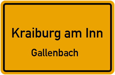Straßenverzeichnis Kraiburg am Inn Gallenbach
