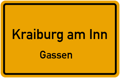 Straßenverzeichnis Kraiburg am Inn Gassen