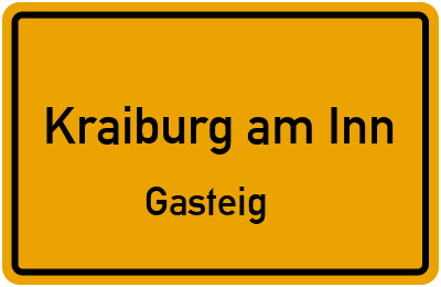 Straßenverzeichnis Kraiburg am Inn Gasteig