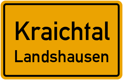 Straßenverzeichnis Kraichtal Landshausen