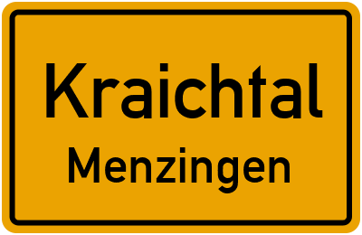 Straßenverzeichnis Kraichtal Menzingen