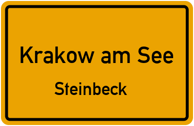 Straßenverzeichnis Krakow am See Steinbeck