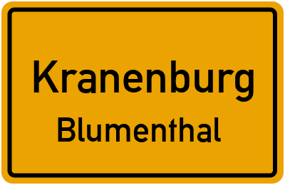 Straßenverzeichnis Kranenburg Blumenthal