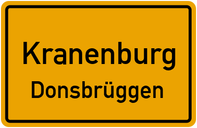 Straßenverzeichnis Kranenburg Donsbrüggen