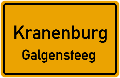 Straßenverzeichnis Kranenburg Galgensteeg