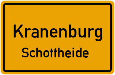 Ortsschild Kranenburg Schottheide