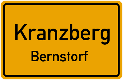 Ortsschild Kranzberg Bernstorf