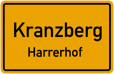 Straßenverzeichnis Kranzberg Harrerhof