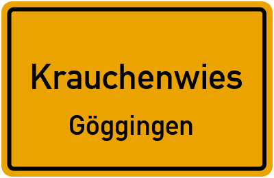 Straßenverzeichnis Krauchenwies Göggingen
