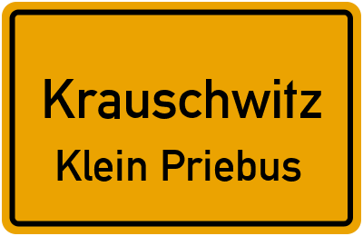 Straßenverzeichnis Krauschwitz Klein Priebus