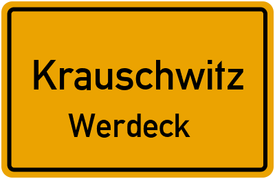 Straßenverzeichnis Krauschwitz Werdeck