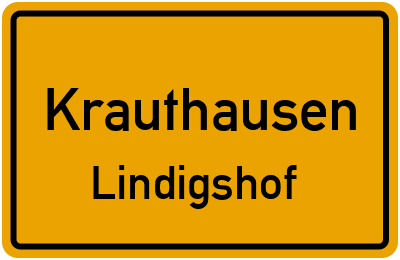 Straßenverzeichnis Krauthausen Lindigshof