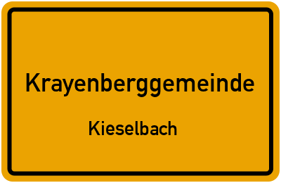 Straßenverzeichnis Krayenberggemeinde Kieselbach