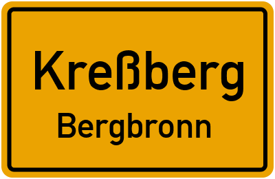 Straßenverzeichnis Kreßberg Bergbronn