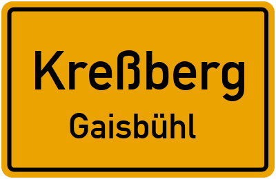 Straßenverzeichnis Kreßberg Gaisbühl