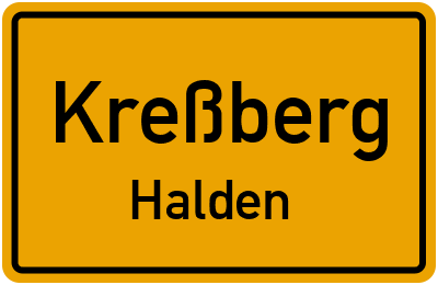 Straßenverzeichnis Kreßberg Halden