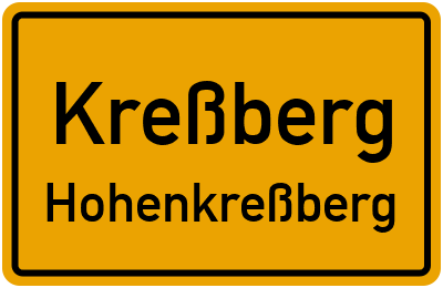 Straßenverzeichnis Kreßberg Hohenkreßberg