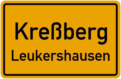 Straßenverzeichnis Kreßberg Leukershausen