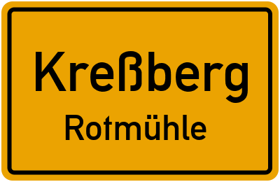 Straßenverzeichnis Kreßberg Rotmühle