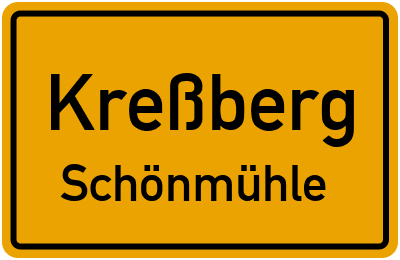 Straßenverzeichnis Kreßberg Schönmühle
