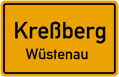 Straßenverzeichnis Kreßberg Wüstenau