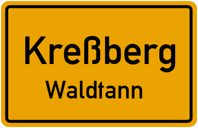 Straßenverzeichnis Kreßberg Waldtann