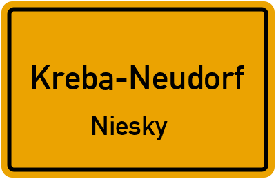 Straßenverzeichnis Kreba-Neudorf Niesky