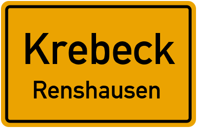 Straßenverzeichnis Krebeck Renshausen