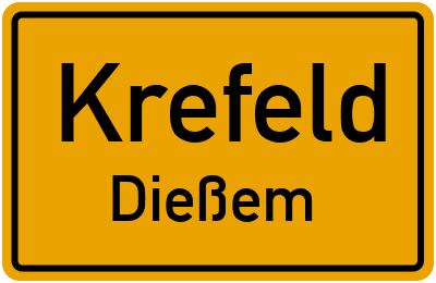 Straßenverzeichnis Krefeld Dießem