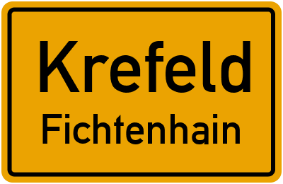 Straßenverzeichnis Krefeld Fichtenhain