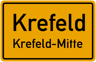 Straßenverzeichnis Krefeld Krefeld-Mitte