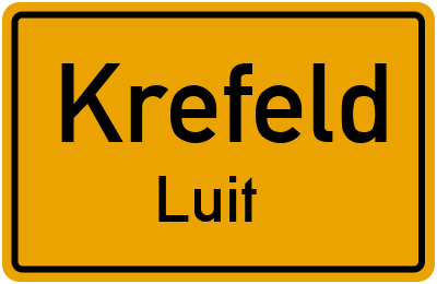Straßenverzeichnis Krefeld Luit